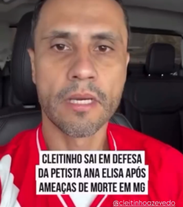 Cleitinho manifesta apoio a Ana Elisa após ameaças de morte