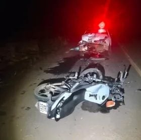 Motociclista morre ap&oacute;s colis&atilde;o frontal com carro em curva de S&atilde;o Jos&eacute; da Barra