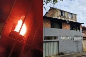 Homem de 24 anos incendia residência da avó em Belo Horizonte após episódios de violência e é detido após agressões a populares