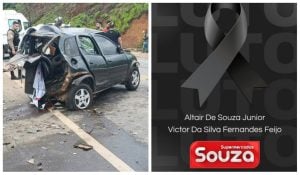 Dois funcion&aacute;rios de supermercado morrem em acidente na rodovia MG-120, em Minas Gerais