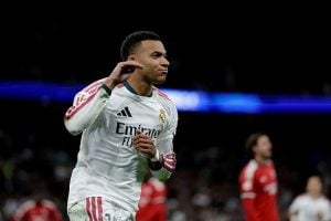 Real Madrid goleia o Sevilla com dois gols de Mbapp&eacute; pelo Campeonato Espanhol