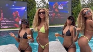 Ludmilla e Brunna Gonçalves celebram fim de semana na nova residência na Barra da Tijuca