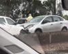 Acidente com quatro carros e pontos de alagamento provocam lentidão no Anel Rodoviário de BH