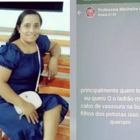 Professora &eacute; afastada em Melga&ccedil;o ap&oacute;s publicar mensagens com viol&ecirc;ncia sexual contra filhos de petistas