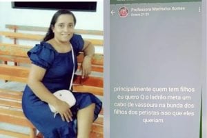 Professora é afastada em Melgaço após publicar mensagens com violência sexual contra filhos de petistas