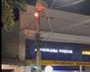 Princ&iacute;pio de inc&ecirc;ndio em poste de energia mobiliza Bombeiros e Cemig na Rua Rio de Janeiro em Divin&oacute;polis