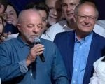 Lula discursa ap&oacute;s reelei&ccedil;&atilde;o para quarto mandato.