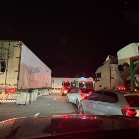 Ped&aacute;gio da BR-262 em Par&aacute; de Minas para de funcionar