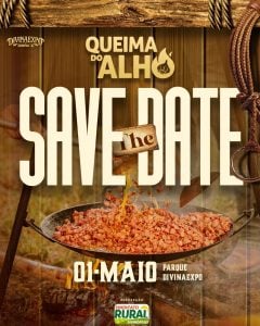 Queima do Alho da Divinaexpo 2027 confirma data para 1º de maio