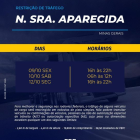 PRF restringe ve&iacute;culos de carga em pistas simples de MG no feriado